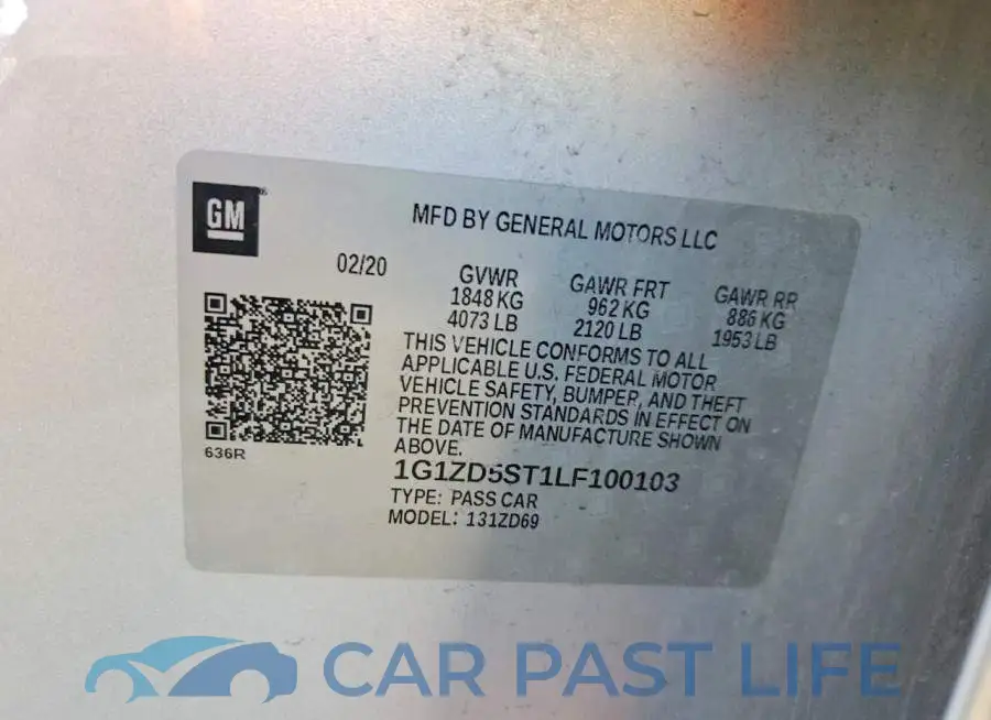 1G1ZD5ST1LF100103# 13