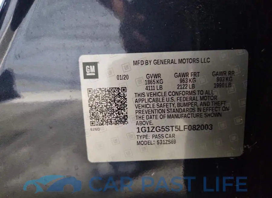 1G1ZG5ST5LF082003# 12