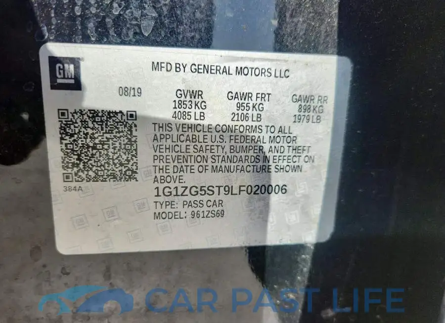 1G1ZG5ST9LF020006# 12