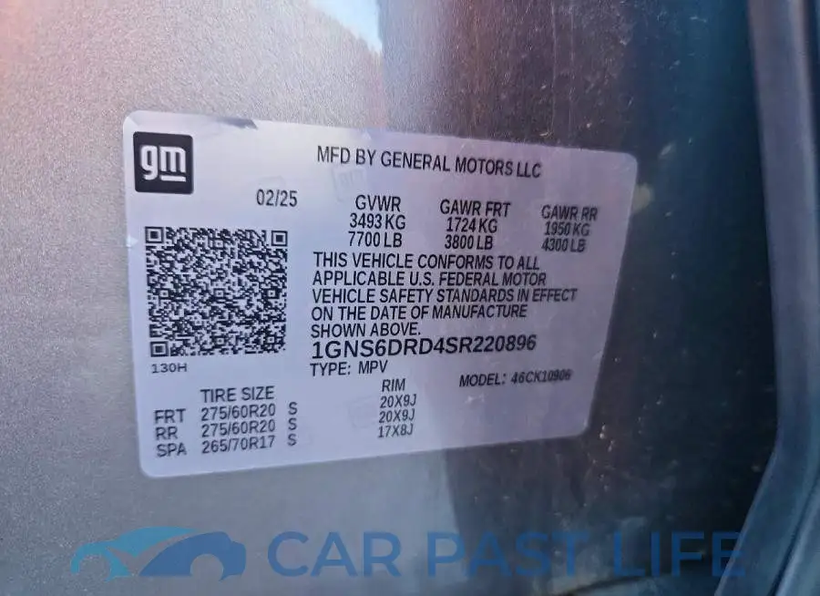 1GNS6DRD4SR220896# 14