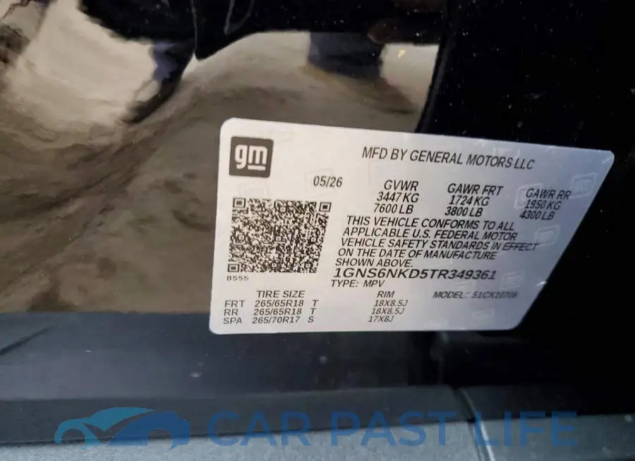 1GNS6NKD5TR349361# 12