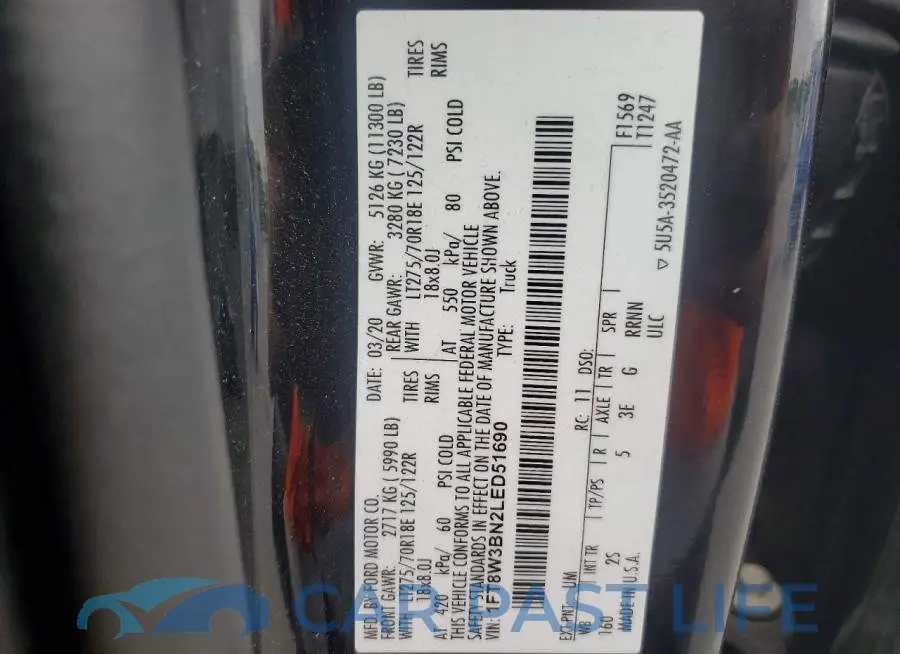 1FT8W3BN2LED51690# 12