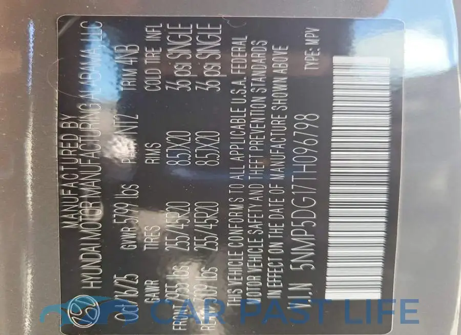 5NMP5DG17TH096798# 14
