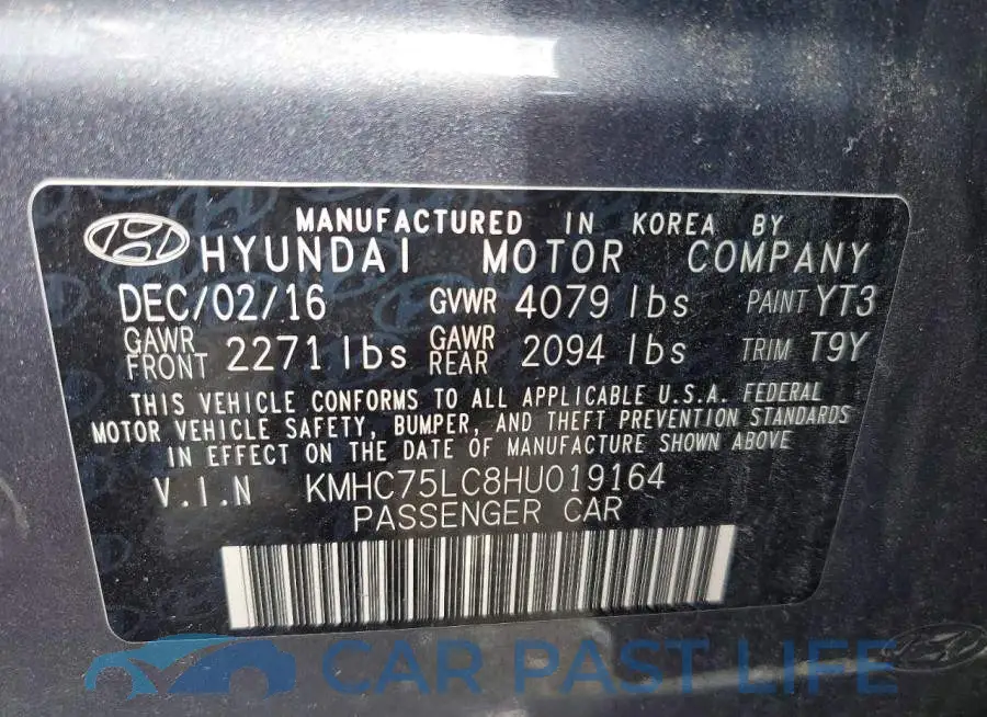 KMHC75LC8HU019164# 12