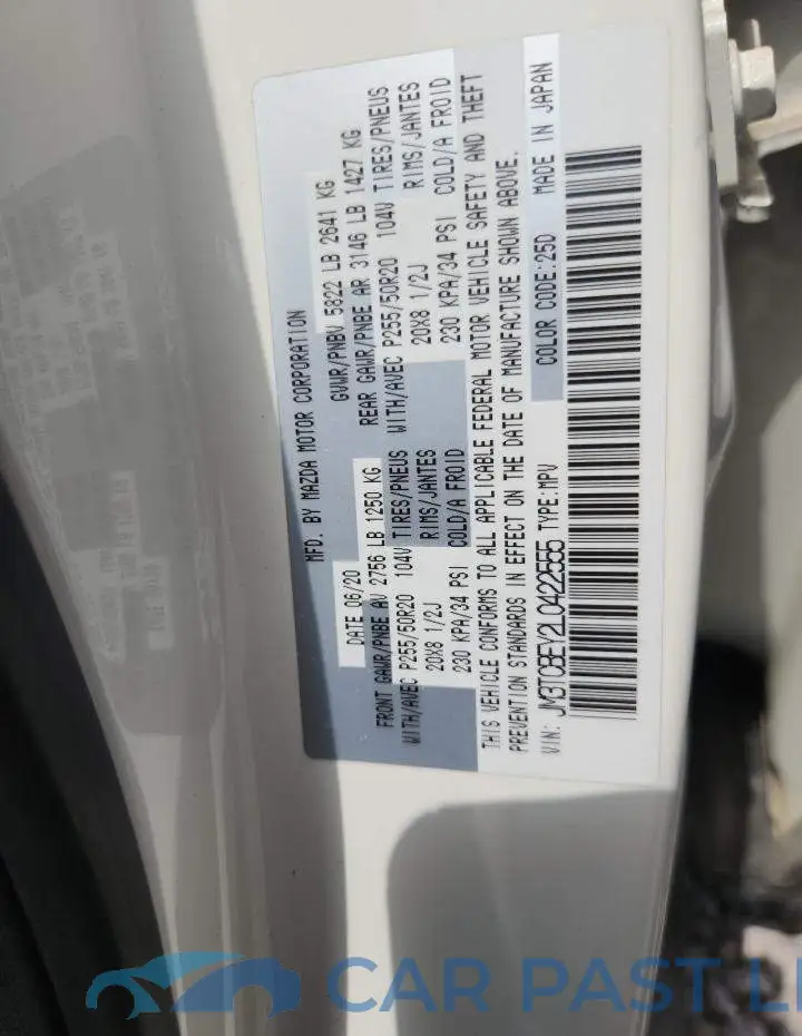 JM3TCBEY2L0422555# 14