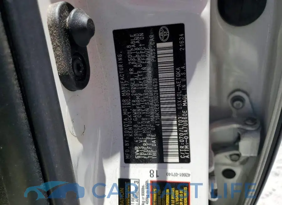 4T1BK1EB5HU264639# 13