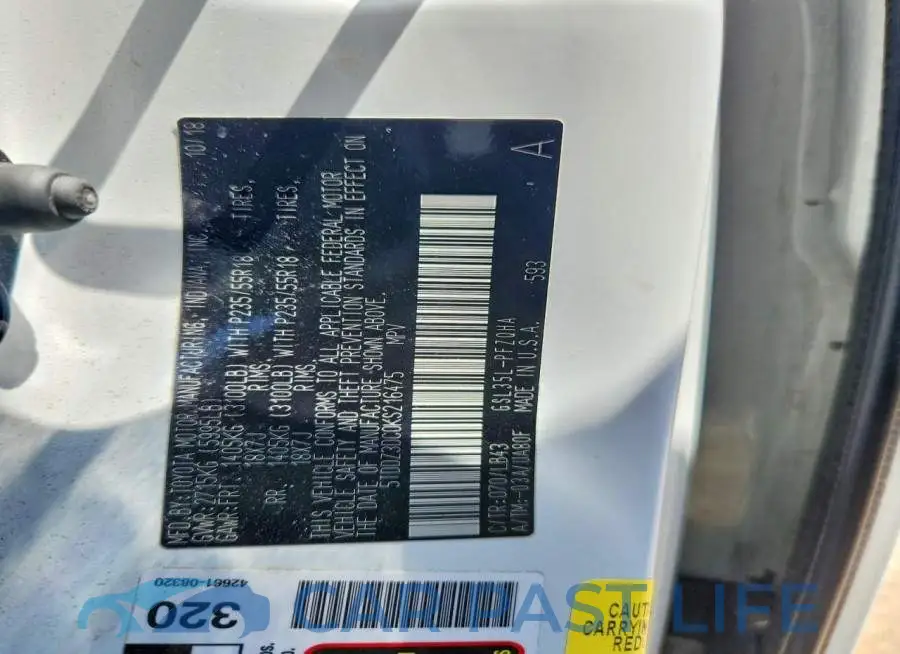 5TDDZ3DC0KS216475# 13