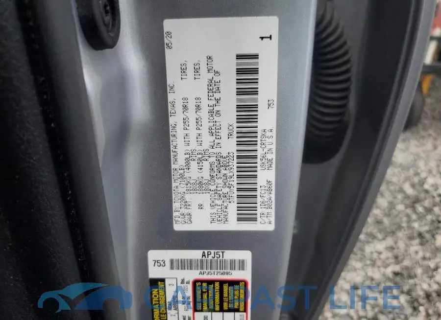 5TFUY5F19LX937223# 12