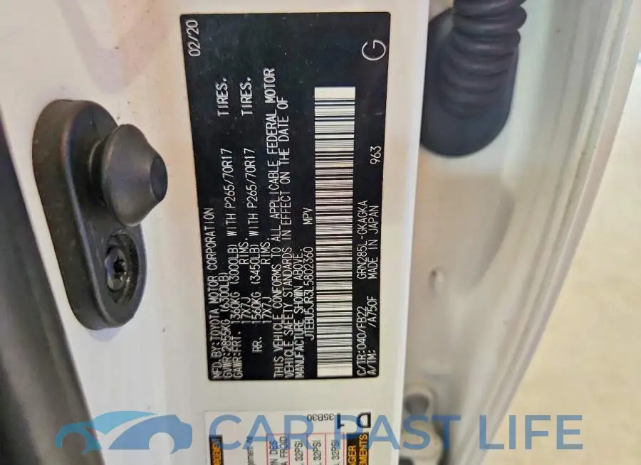 JTEBU5JR3L5802360# 13