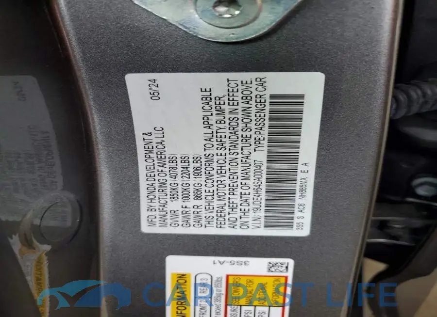 19UDE4H64SA000407# 12