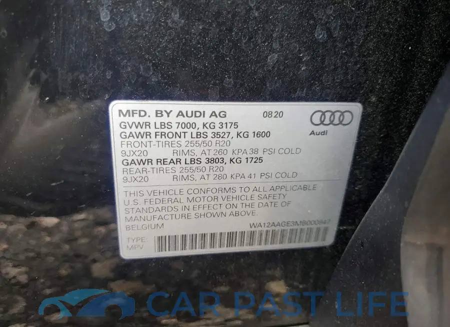 WA12AAGE3MB000947# 13