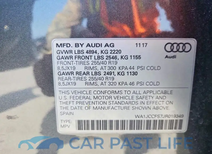 WA1JCCFS7JR019349# 14