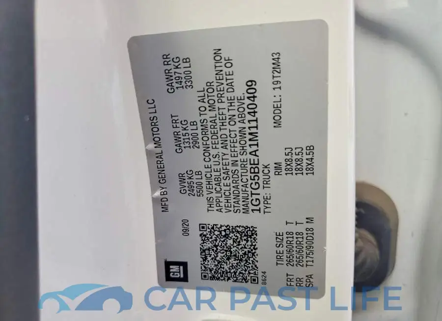 1GTG5BEA1M1140409# 12
