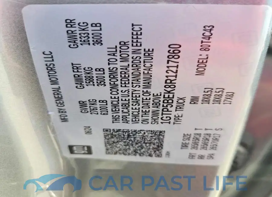 1GTP5BEK8R1217860# 12