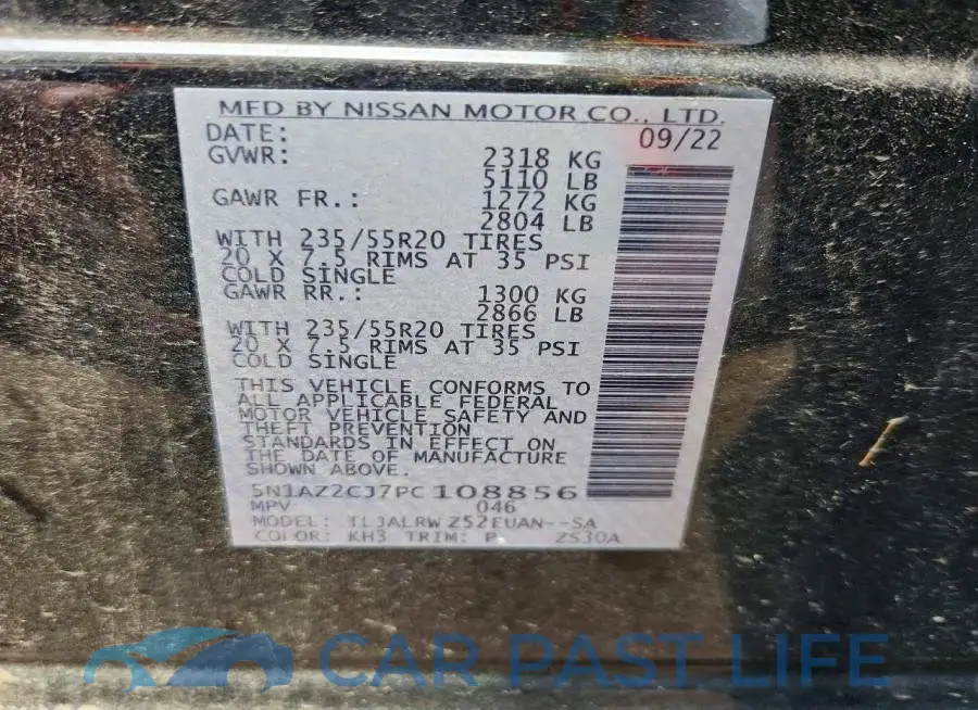5N1AZ2CJ7PC108856# 13