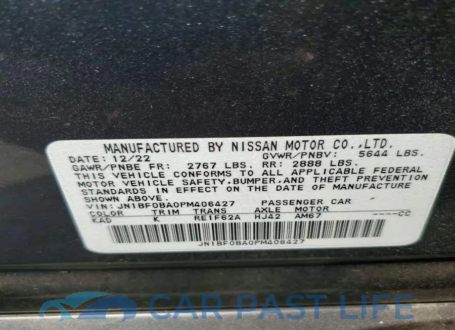 JN1BF0BA0PM406427# 14