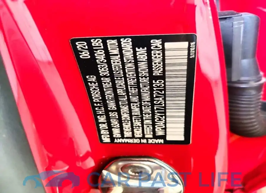 WP0AC2Y17LSA72135# 12