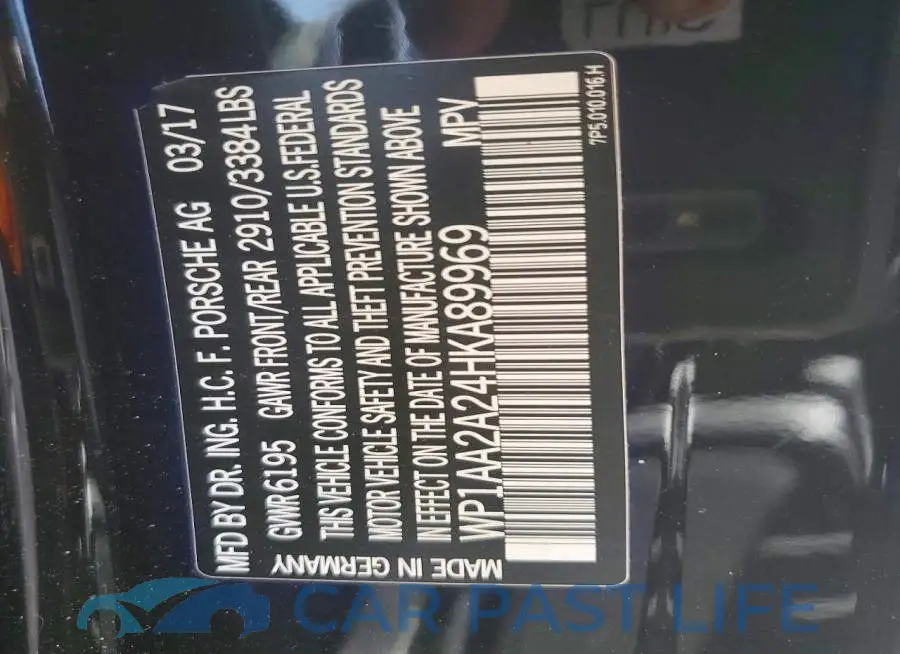 WP1AA2A24HKA89969# 12