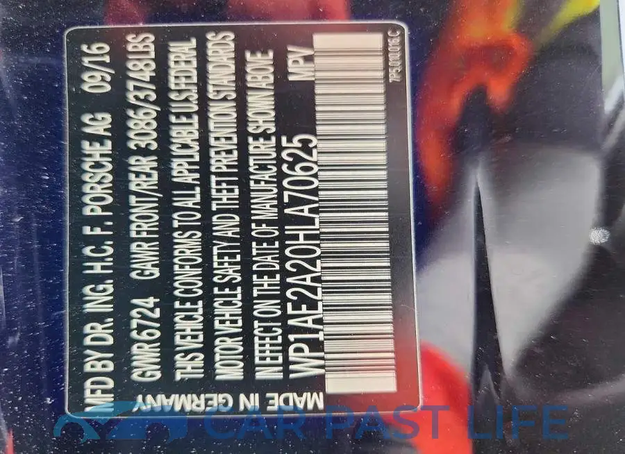 WP1AE2A20HLA70625# 12