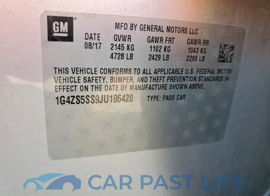 1G4ZS5SS9JU106420# 13