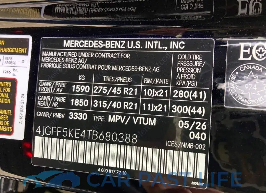 4JGFF5KE4TB680388# 12