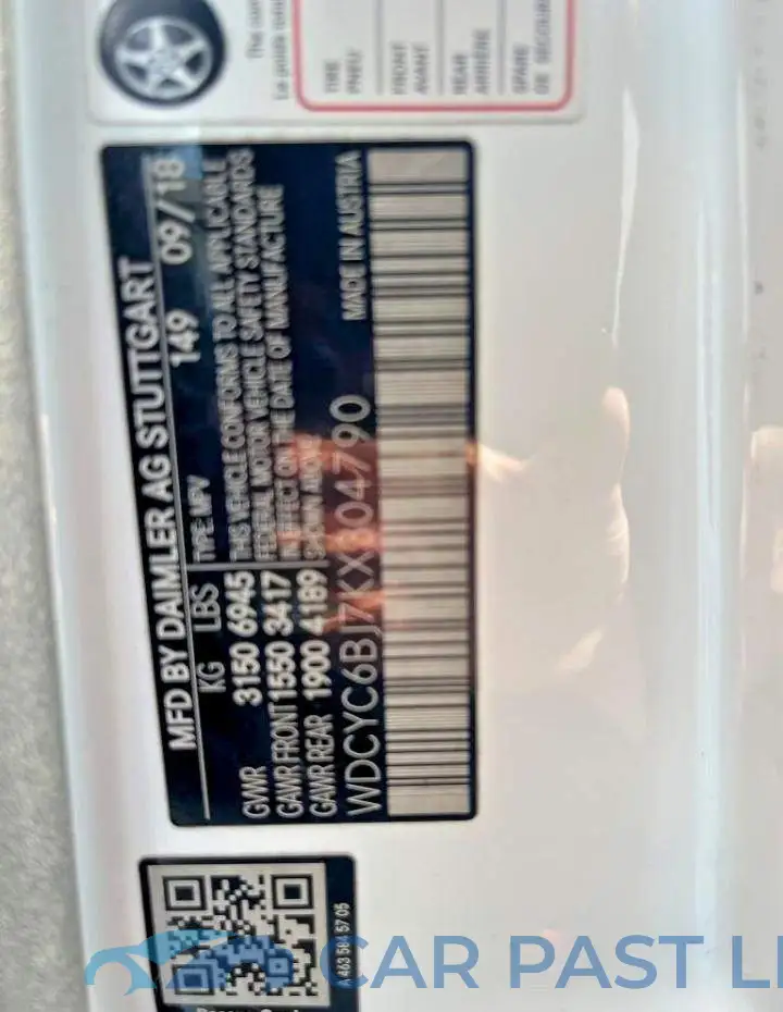 WDCYC6BJ7KX304790# 12