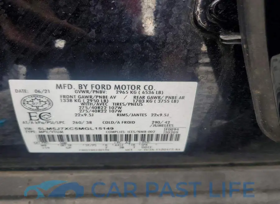 5LM5J7XC5MGL15149# 13
