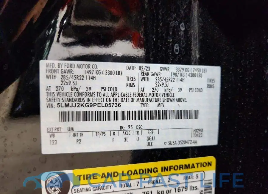 5LMJJ2KG9PEL05736# 13