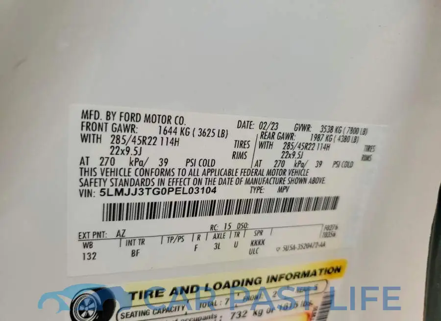 5LMJJ3TG0PEL03104# 14