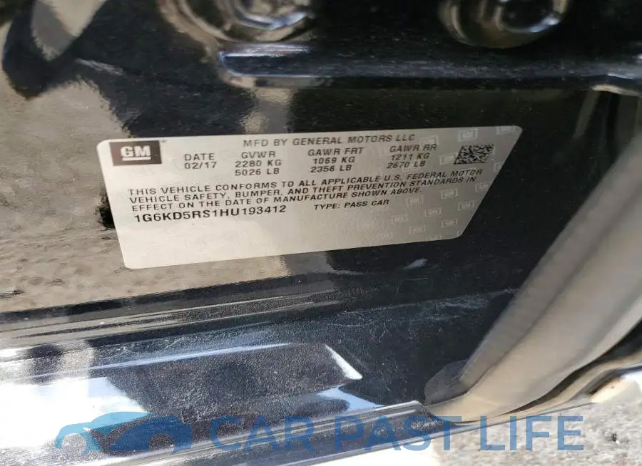 1G6KD5RS1HU193412# 12