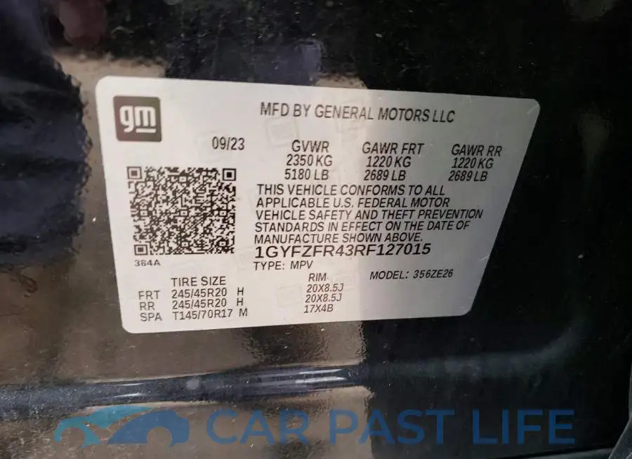 1GYFZFR43RF127015# 14