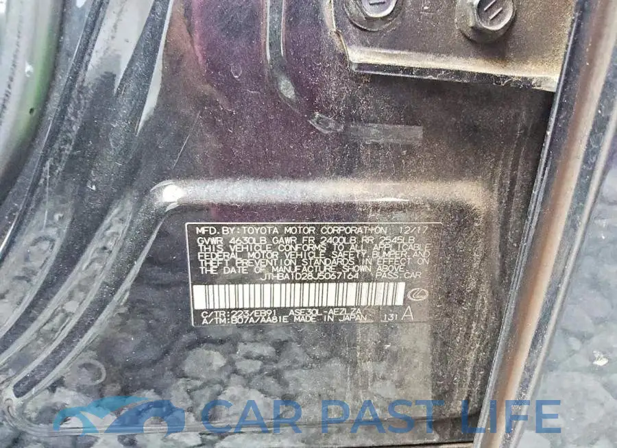 JTHBA1D28J5067164# 12