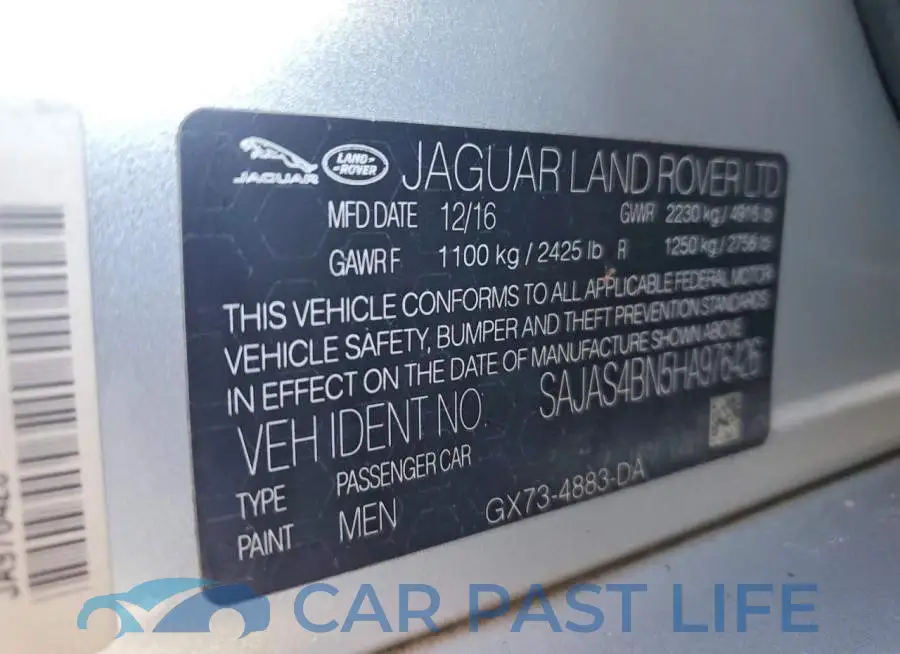 SAJAS4BN5HA976426# 13