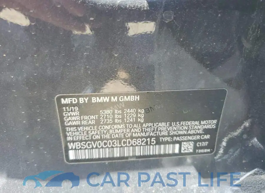 WBSGV0C03LCD68215# 12