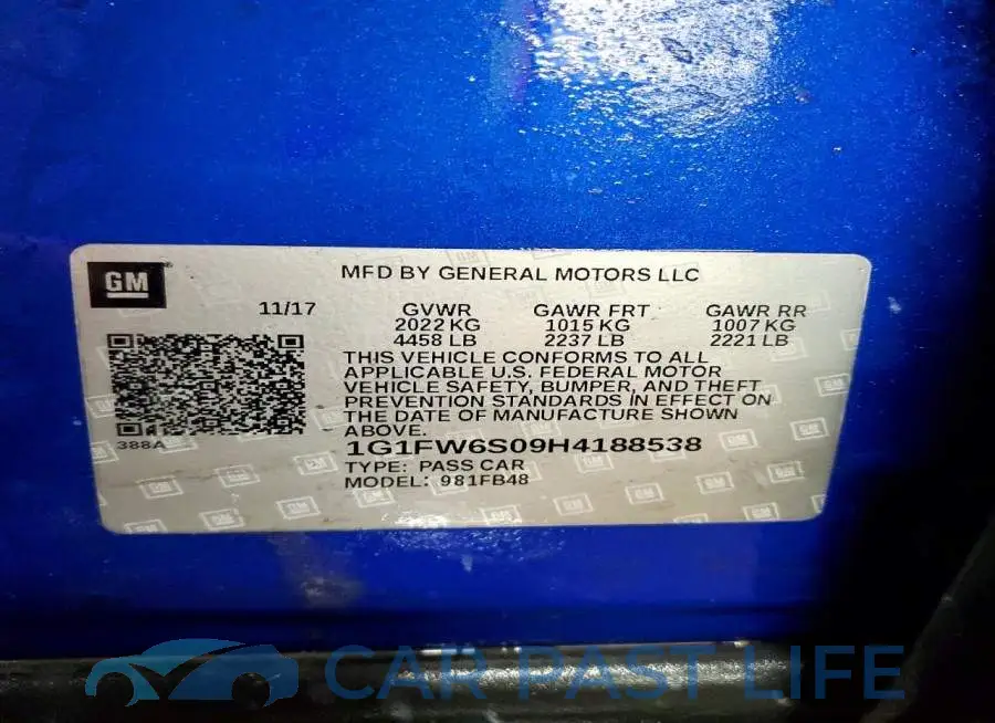 1G1FW6S09H4188538# 12