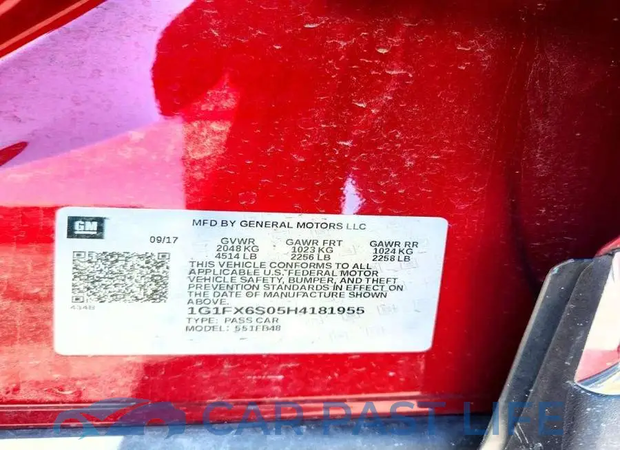 1G1FX6S05H4181955# 12