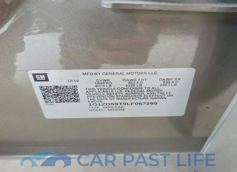 1G1ZD5ST9LF067299# 12