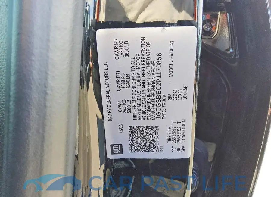 1GCGSBEC2P1170856# 12