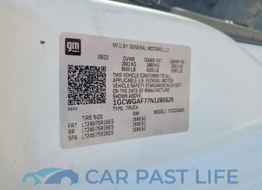 1GCWGAF77N1280629# 13