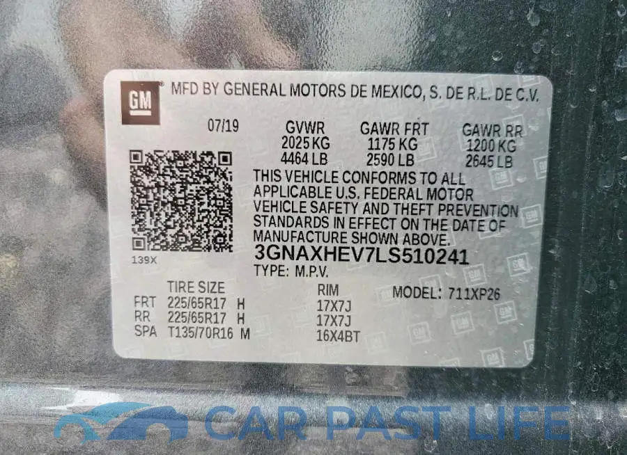 3GNAXHEV7LS510241# 13
