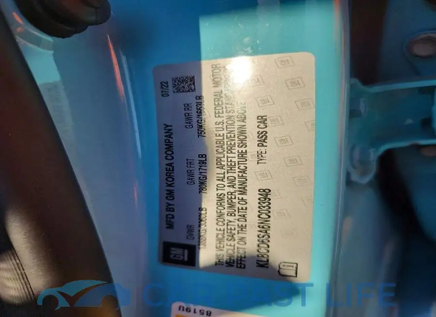 KL8CD6SA6NC033948# 13