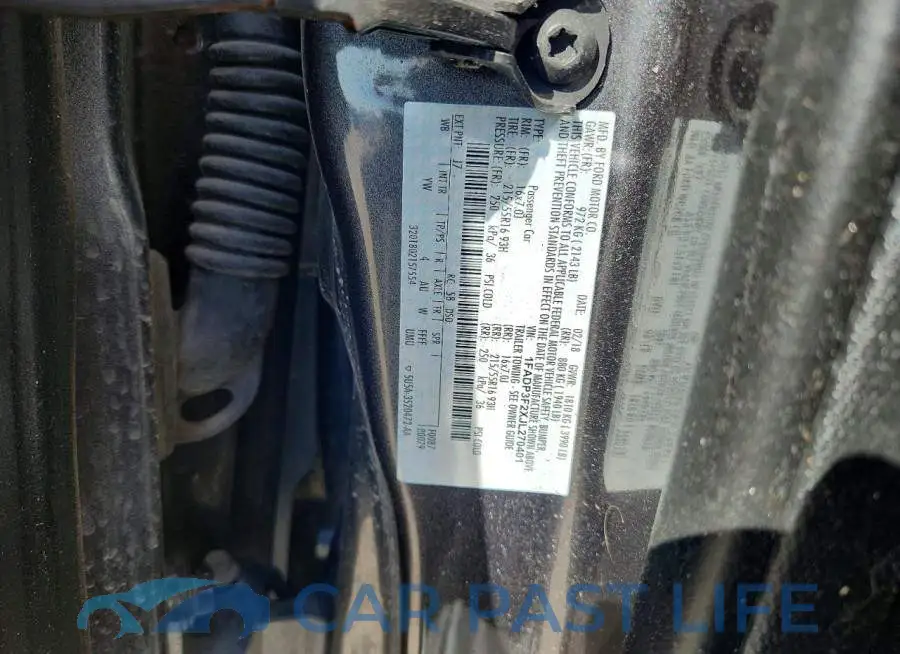 1FADP3F2XJL270401# 12