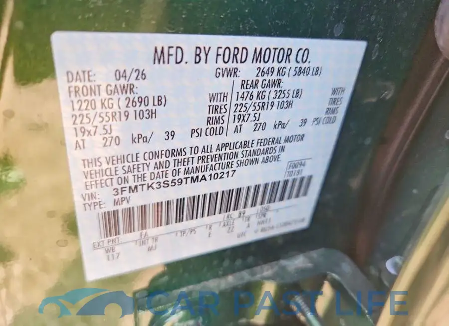 3FMTK3S59TMA10217# 12