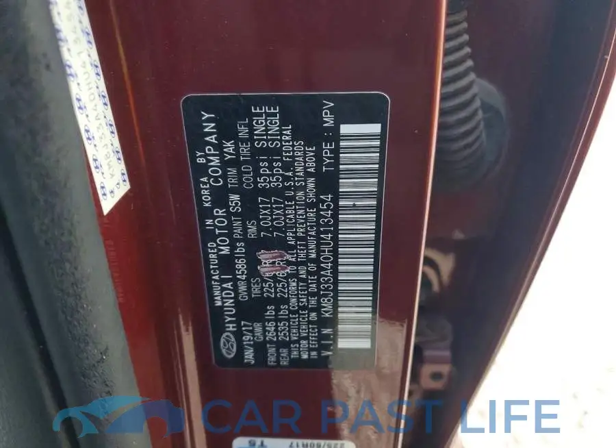 KM8J33A40HU413454# 13