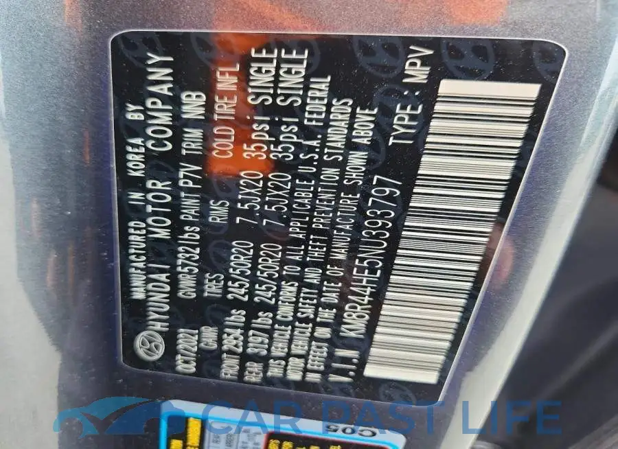 KM8R44HE5NU393797# 13