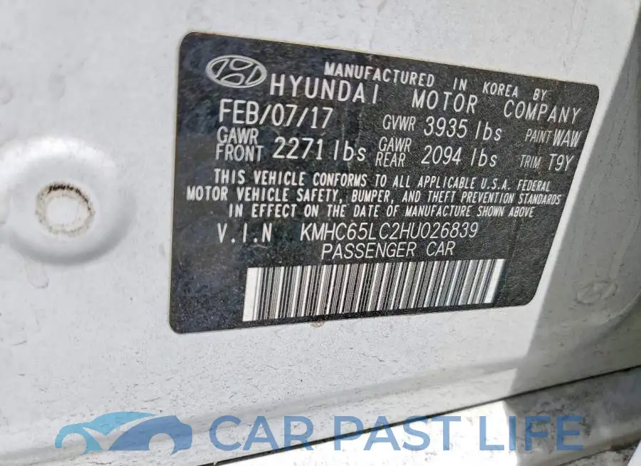 KMHC65LC2HU026839# 12