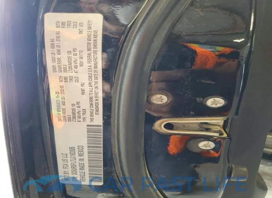 3C6UR5FL7LG192806# 12