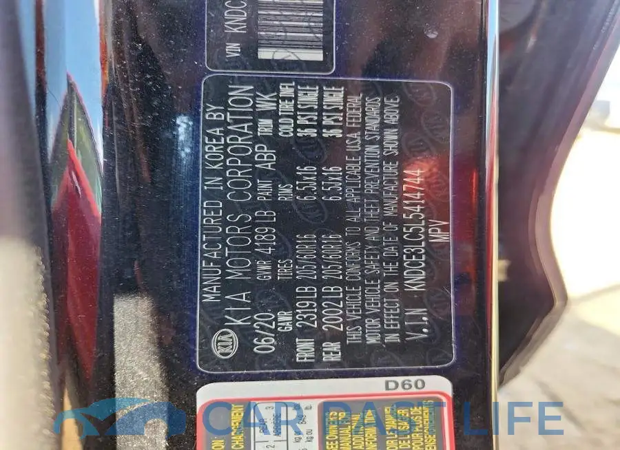 KNDCE3LC5L5414744# 14