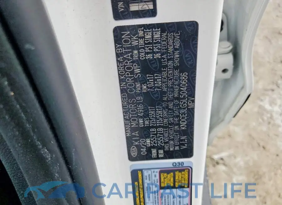 KNDCE3LG5L5040686# 14