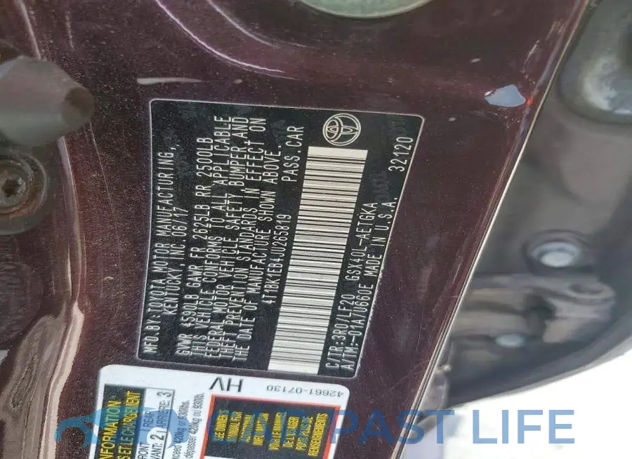 4T1BK1EB4JU265819# 12